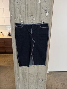 Parasuco Dark Indigo Denim Pencil Skirt